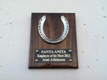 Santa Anita Employee of the Month Trophy